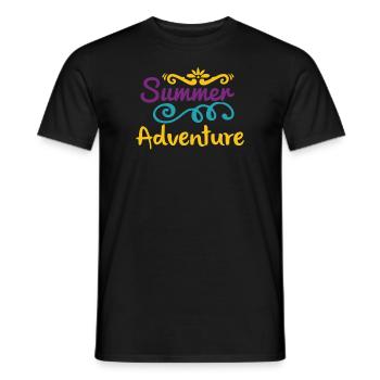Chemise de randonnée Summer Adventure - T-shirt homme - noir - Devant - AI Model Male 178 light (178cm)