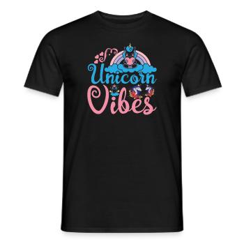 Einhorn Vibes Licorne - T-shirt homme - noir - Devant - AI Model Male 178 light (178cm)