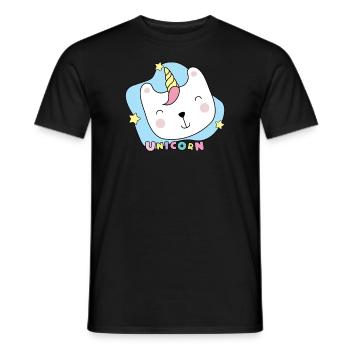 Licorne Licorne - T-shirt homme - noir - Devant - AI Model Male 178 light (178cm)