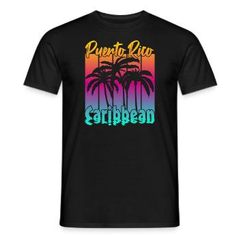 Puerto Rico Caribbean - Männer T-Shirt - Schwarz - Vorne - AI Model Male 178 light (178cm)