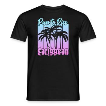 Puerto Rico Caribbean - Männer T-Shirt - Schwarz - Vorne - AI Model Male 178 light (178cm)