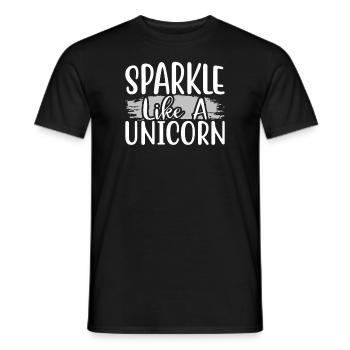 Funkeln wie ein Einhorn Unicorn - Männer T-Shirt - Schwarz - Vorne - AI Model Male 178 light (178cm)