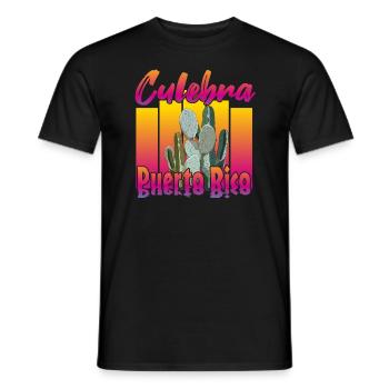 Culebra Porto Rico - T-shirt homme - noir - Devant - AI Model Male 178 light (178cm)