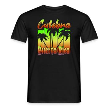 Culebra Porto Rico - T-shirt homme - noir - Devant - AI Model Male 178 light (178cm)
