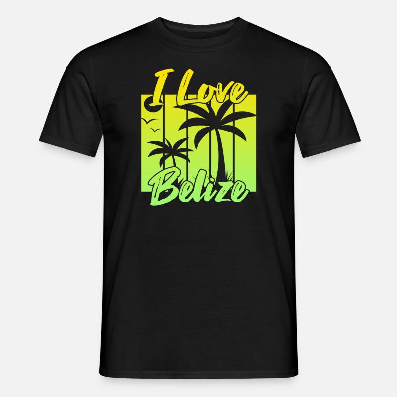 Ich liebe Belize - Männer T-Shirt - Schwarz