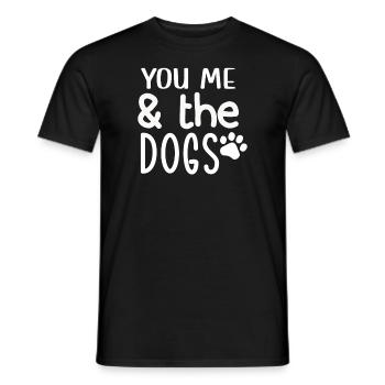 You I the Dogs - Men's T-Shirt - black - Front - AI Model Male 178 light (178cm)