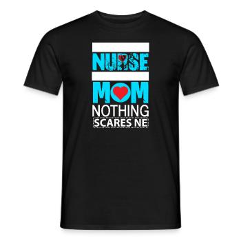 Maman infirmière - T-shirt homme - noir - Devant - AI Model Male 178 light (178cm)