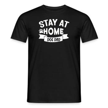 Dog daddy at home - Men's T-Shirt - black - Front - AI Model Male 178 light (178cm)