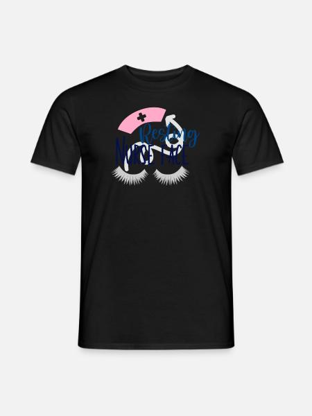 Resting Nurse Face - Men's T-Shirt - black