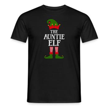 Le modèle norvégien Tante-Elfe-Elfe - T-shirt homme - noir - Devant - AI Model Male 178 light (178cm)