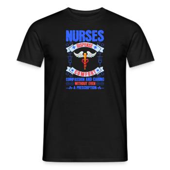 Gesundheit und Krankenpflegerin - Männer T-Shirt - Schwarz - Vorne - AI Model Male 178 light (178cm)