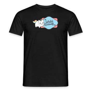 Einhorn Katze Unicorn - Männer T-Shirt - Schwarz - Vorne - AI Model Male 178 light (178cm)