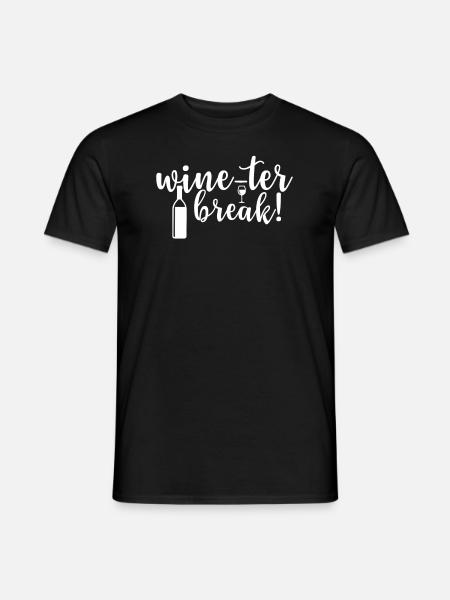 Wein-Ter Pause - Men's T-Shirt - black
