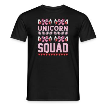 Einhorn Unicorn Squad - Männer T-Shirt - Schwarz - Vorne - AI Model Male 178 light (178cm)