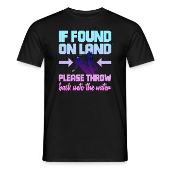 Fun Diver Diving Snorkeling - Men's T-Shirt - black - Front - AI Model Male 178 light (178cm)