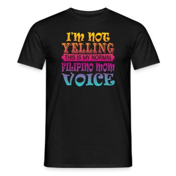 Filipino mother - Men's T-Shirt - black - Front - AI Model Male 178 light (178cm)