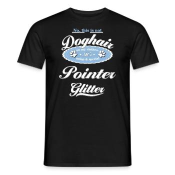 Hundeglitzer Pointer - Männer T-Shirt - Schwarz - Vorne - AI Model Male 178 light (178cm)