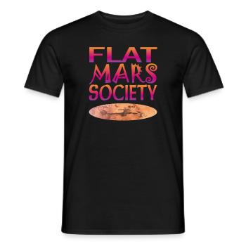 Société Flat Mars - T-shirt homme - noir - Devant - AI Model Male 178 light (178cm)