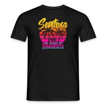 Sentosa Singapore - Männer T-Shirt - Schwarz - Vorne - AI Model Male 178 light (178cm)