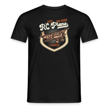 RC Airplane Model Making Model Airplane - Men's T-Shirt - black - Front - AI Model Male 178 light (178cm)