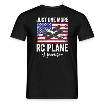 RC Airplane Model Making Model Airplane - Men's T-Shirt - black - Front - AI Model Male 178 light (178cm)