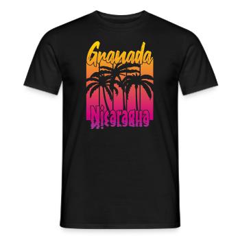 Granada Nicaragua - Männer T-Shirt - Schwarz - Vorne - AI Model Male 178 light (178cm)