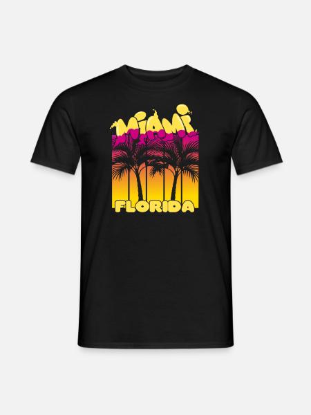 Miami Graffiti - Men's T-Shirt - black