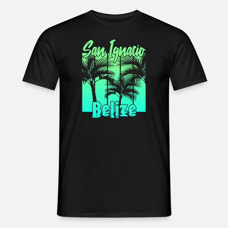 San Ignacio Belize - Männer T-Shirt - Schwarz
