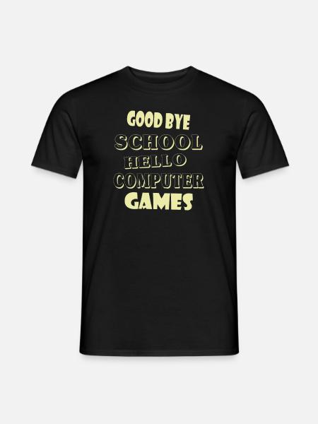 School Gamer Students - Men's T-Shirt - black