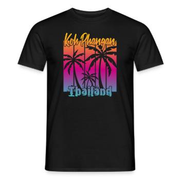 Koh Phangan Thailand - Männer T-Shirt - Schwarz - Vorne - AI Model Male 178 light (178cm)