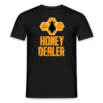 Apiculteur - Honeycomb Honey Bee Apiculture - T-shirt homme - noir - Devant - AI Model Male 178 light (178cm)