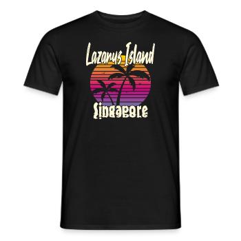 Lazarus Island Singapore - Männer T-Shirt - Schwarz - Vorne - AI Model Male 178 light (178cm)