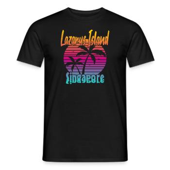 Lazarus Island Singapore - Männer T-Shirt - Schwarz - Vorne - AI Model Male 178 light (178cm)