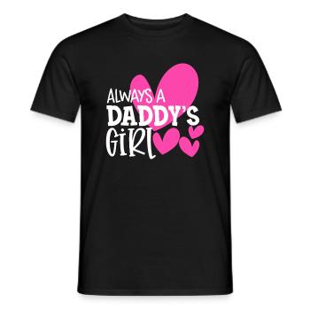 Toujours un papa fille chemise fille filles filles femmes - T-shirt homme - noir - Devant - AI Model Male 178 light (178cm)