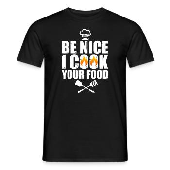Drôle de chef Art pour hommes Femmes Restaurant Cuisine Fo - T-shirt homme - noir - Devant - AI Model Male 178 light (178cm)