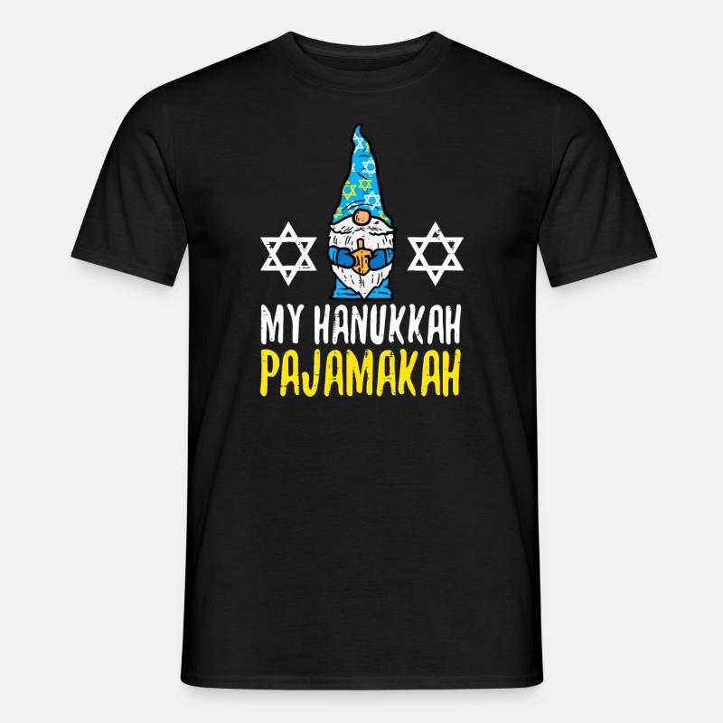 Mon pyjama Hanoukka drôle de Hanoukka pyjama PJs W - T-shirt homme - noir