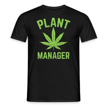 Directeur d’usine Weed Leaf Cannabis Marijuana Funny 4 - T-shirt homme - noir - Devant - AI Model Male 178 light (178cm)