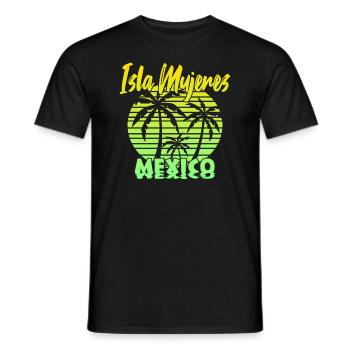 Isla Mujeres Mexico - Men's T-Shirt - black - Front - AI Model Male 178 light (178cm)