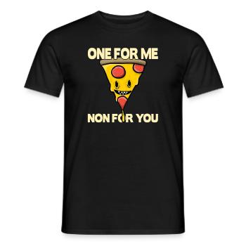 Amateurs de pizza - T-shirt homme - noir - Devant - AI Model Male 178 light (178cm)