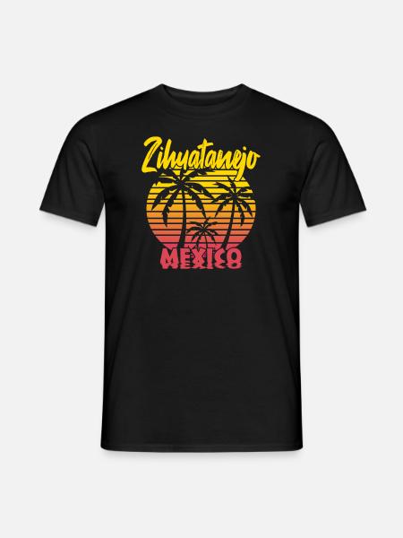 Zihuatanejo Mexico - Männer T-Shirt - Schwarz