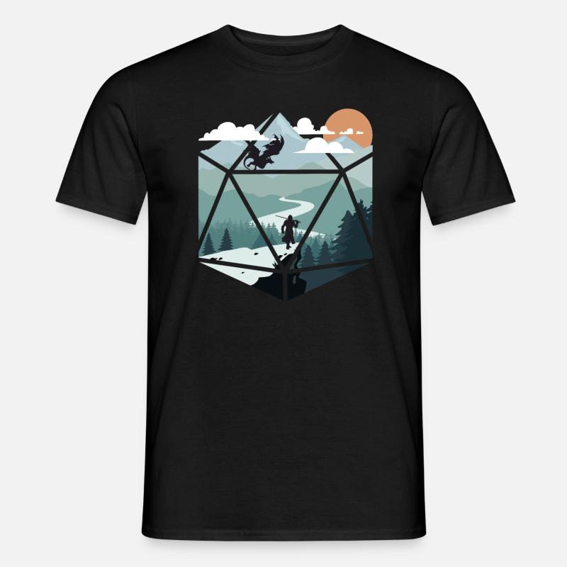 RPG-RPG-Tabletop-Rollenspiele Gamer-Rollenspiel - Männer T-Shirt - Schwarz