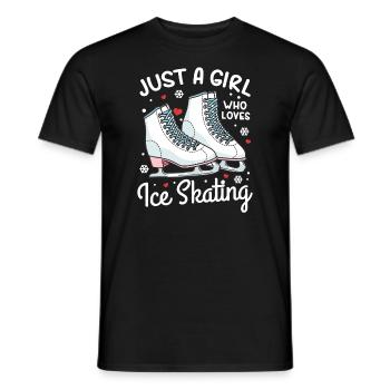 Patinage artistique Patinage artistique juste une fille qui m’aime - T-shirt homme - noir - Devant - AI Model Male 178 light (178cm)