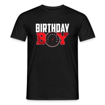 Birthday Boy Race Car Racing Car Driver Birthday p - Men's T-Shirt - black - Front - AI Model Male 178 light (178cm)