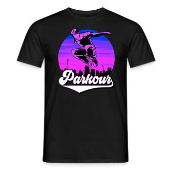 Parkour Freerunner Traceur Le Parcour parkourshirt - Männer T-Shirt - Schwarz - Vorne - AI Model Male 178 light (178cm)
