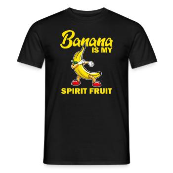 Lustige Banane ist mein Geist Obstliebhaber Geschenk Zitat L - Männer T-Shirt - Schwarz - Vorne - AI Model Male 178 light (178cm)