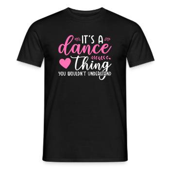 Funny Dance Quotes - Men's T-Shirt - black - Front - AI Model Male 178 light (178cm)