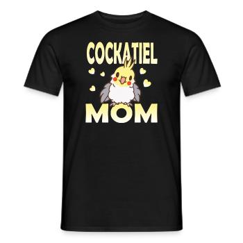 Cockatiel Mama - T-shirt homme - noir - Devant - AI Model Male 178 light (178cm)