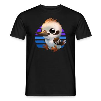 Baby Kookaburra - Men's T-Shirt - black - Front - AI Model Male 178 light (178cm)