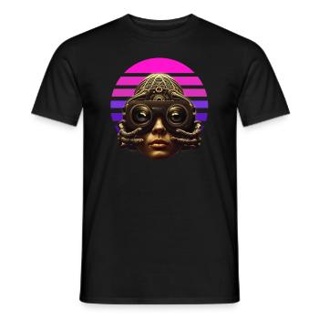 Virtuelle Realität Headset Zukunft - Männer T-Shirt - Schwarz - Vorne - AI Model Male 178 light (178cm)