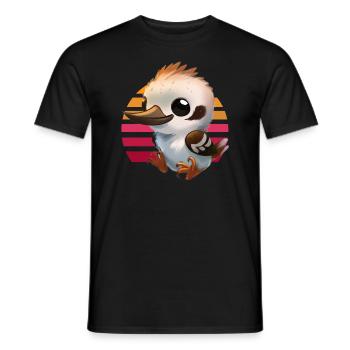 Bébé Kookaburra - T-shirt homme - noir - Devant - AI Model Male 178 light (178cm)